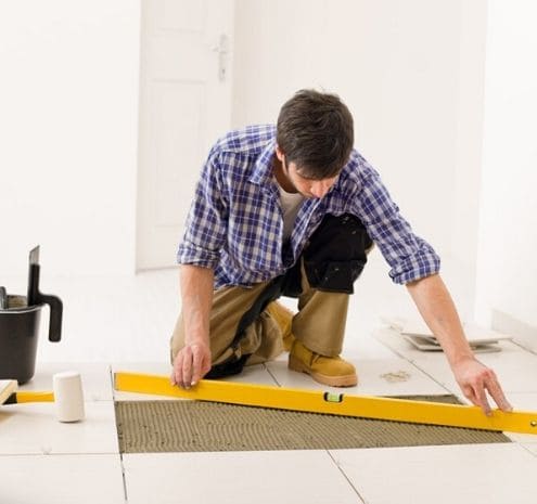 Укладка плитки на пол